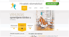 Desktop Screenshot of hrvatskistomatolozi.com