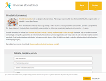 Tablet Screenshot of hrvatskistomatolozi.com
